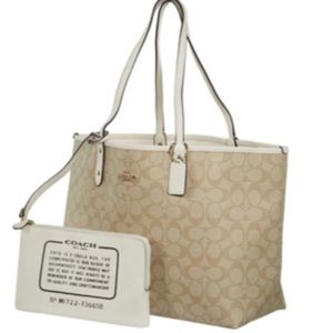 Coach Signature Reversible City Tote